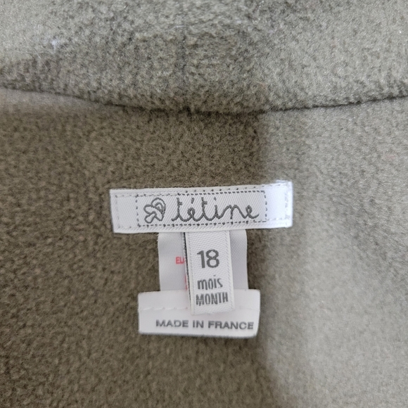 Made in France Wool coat toddler (boy or girl) - 18m - Picture 6 of 7